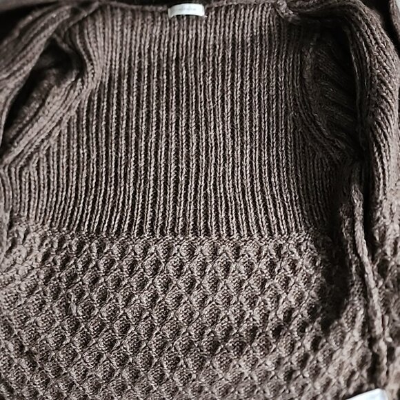 Windsmoor Women's Brown Knit Alpaca Wool Blend Cardigan Bell Sleeves Size L - Picture 7 of 14